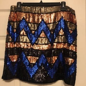 Sequin mini skirt